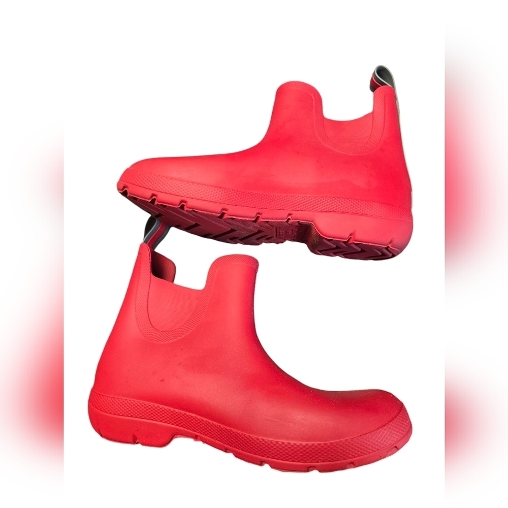 Totes Chelsea Ankle Rain Boot Lightweight Waterproof Anti-Microbial 8 Red Womens - Picture 1 of 7